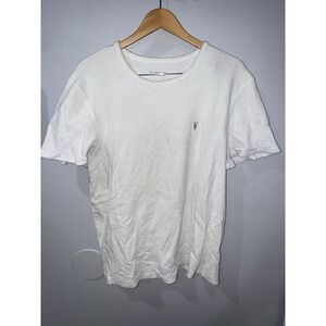 AllSaints Organic Cotton White T Shirt Mens Sz XL U‎